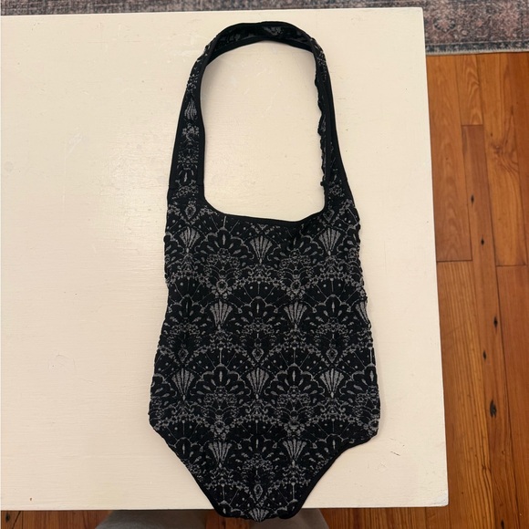 Free People ‘With Love’ Black Lace Backless Bodysuit - Picture 2 of 2